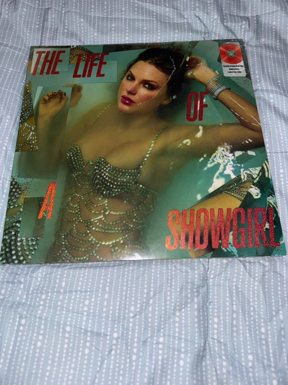 Taylor Swift Green and Orange 'The Life of a Showgirl' Album